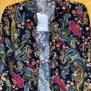 Men’s LARGE Paisley Shirt